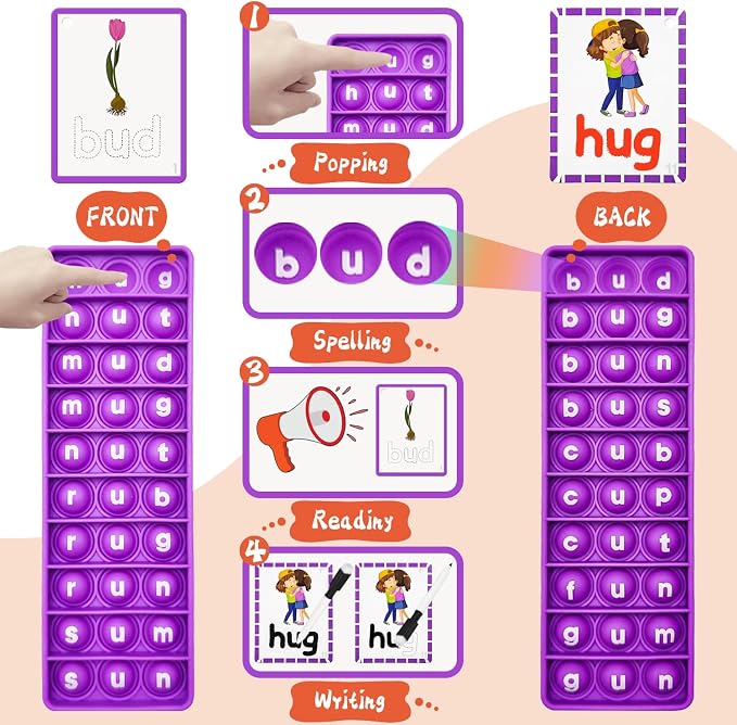 CVC Word Games, Sensory Toy to Learn and Spell - Image 4