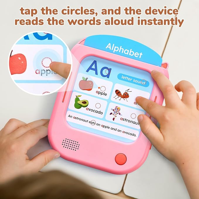 JoyCat Kids Learning Tablet, Phonics Talking Flash Cards 156 Pages - Image 3