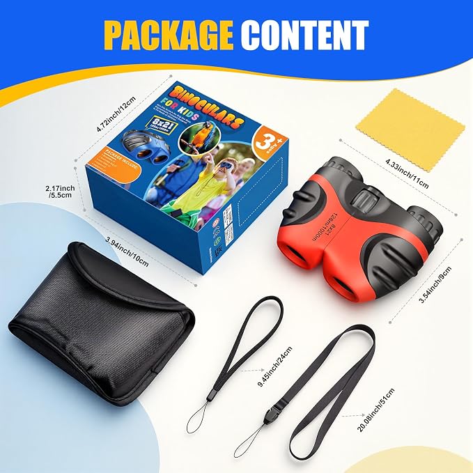 LET'S GO! Binocular for Kids, Compact High Resolution Shockproof Binoculars - Image 4