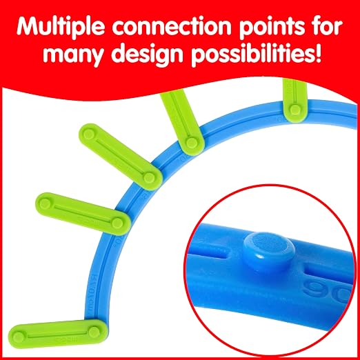 edxeducation Junior GeoStix - In Home Learning Toy for Early Math and Creativity - 200 Multicolored Construction Sticks - 30 Double-Sided Activity Cards - Geometric Manipulative - Image 5