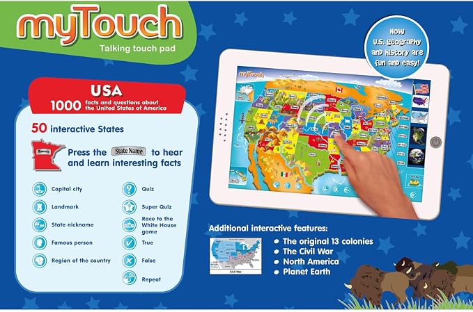 Zanzoon myTouch USA Map Game - 1000 Facts, States & Capitals - Image 2