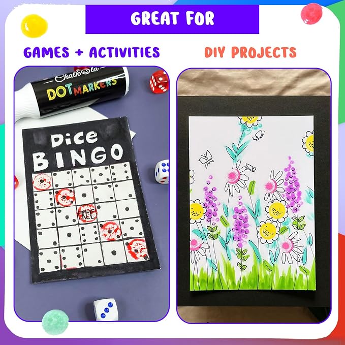 Chalkola 16 Washable Dot Markers for Toddlers 1-3 - Kids Paint Dot Art Set - Image 7