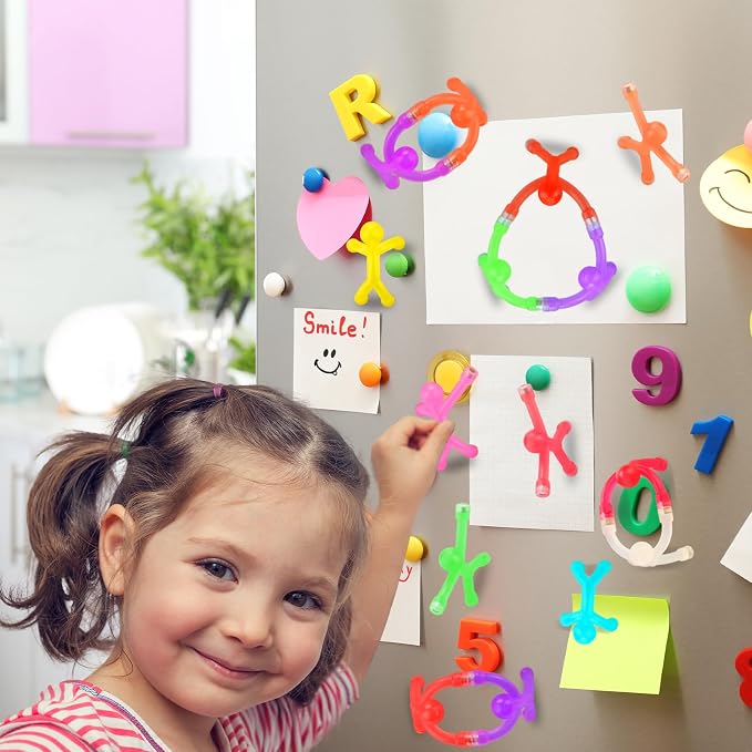 48pcs Magnetic People Figures for Kids 3-8 Travel STEM Fidget Toy - Image 5