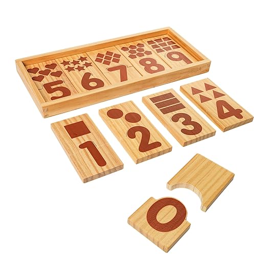 Excellerations Number Puzzle Blocks - Natural by Excellerations