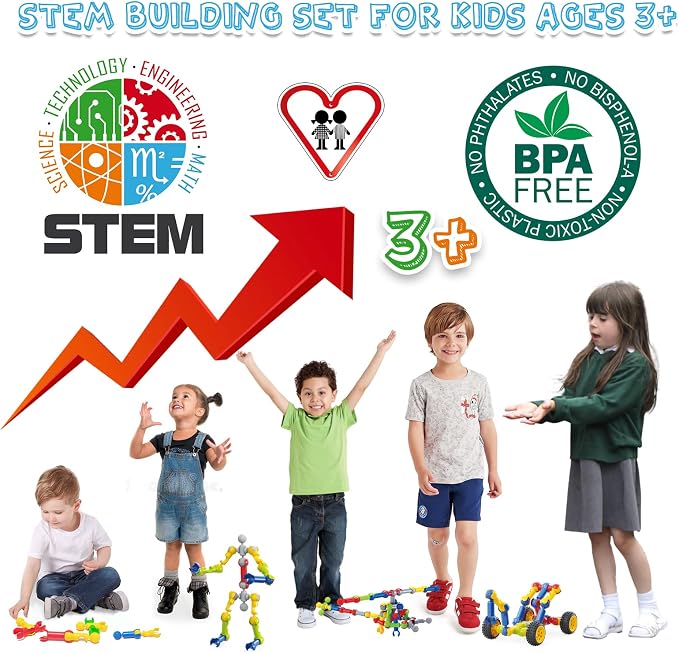 Building Toys for Kids Ages 4-8, STEM Toys for 3 4 5 6 7+ Year Old Boy Gift - Image 5