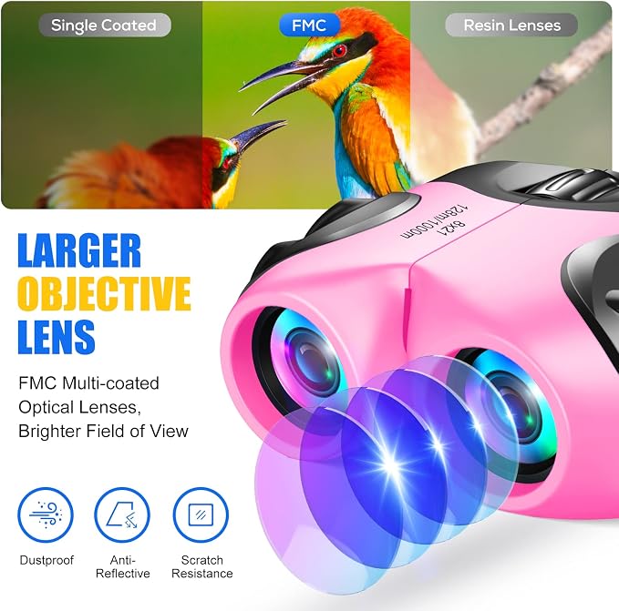 LET'S GO! Binocular for Kids, Compact High Resolution Shockproof Binoculars - Image 5