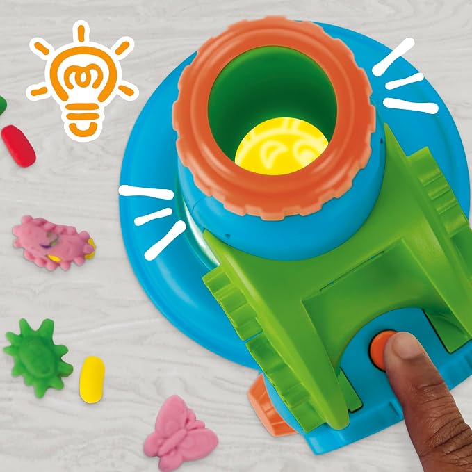 Play-Doh Light & Look Microscope for Kids, Electronic Preschool Toys for Girls & Boys, 9 Accessories & 5 Colors, Back to School Gifts, Ages 3+ - Image 13