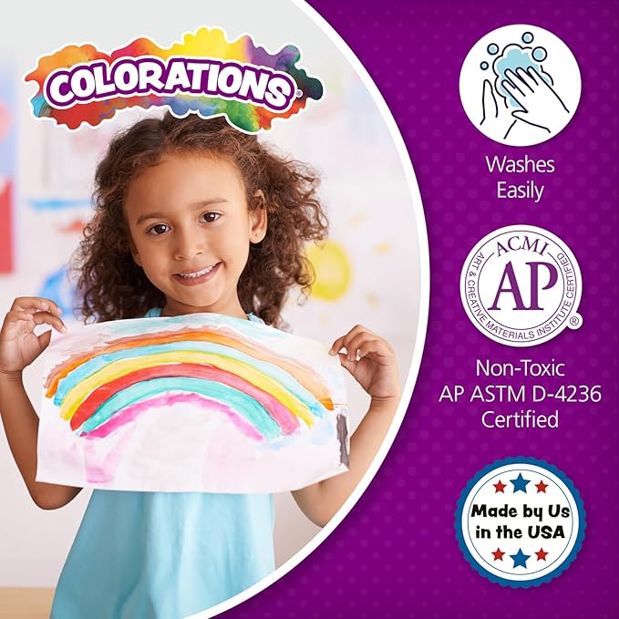 Colorations Paraben-Free Washable Tempera Paint for Kids - 1 Gallon Value Size. Vibrant Brown, Non-Toxic and Made in The USA