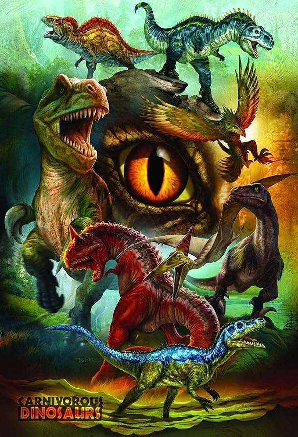 EuroGraphics 8100-0359 Carnivorous Dinosaurs 100-Piece Puzzle - Image 3