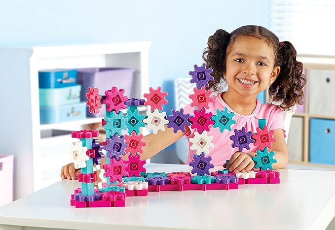 Learning Resources Gears Deluxe Building Set, Pink - Image 4