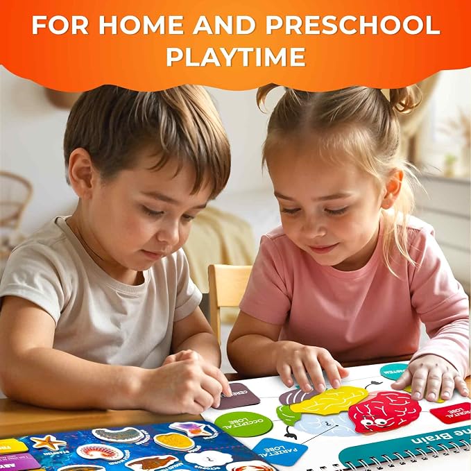 Montessori Busy Book for Kids Ages 4-8 - 4 Velcro Toddler Busy Book 3-5 - Image 7