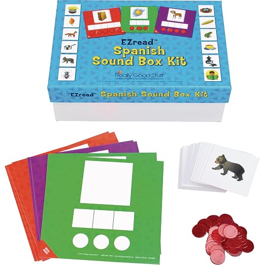 Really Good Stuff Spanish Sound Box Kit, Phoneme Segmentation Kit by ReallyGoodStuff