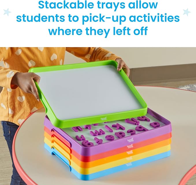hand2mind Magnetic Dry Erase Activity Trays (Set of 6), Ages 3+ - Image 4