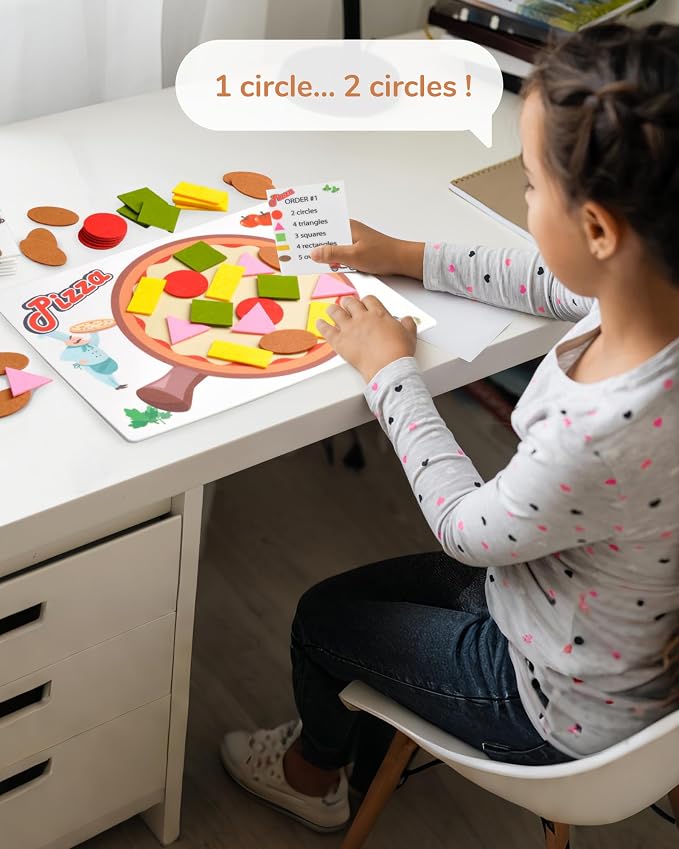 CHEFAN Pizza Counting Toddler Toys, Toddler Number Learning Toys, Preschool Math Games, Manipulatives for Preschool - Image 2