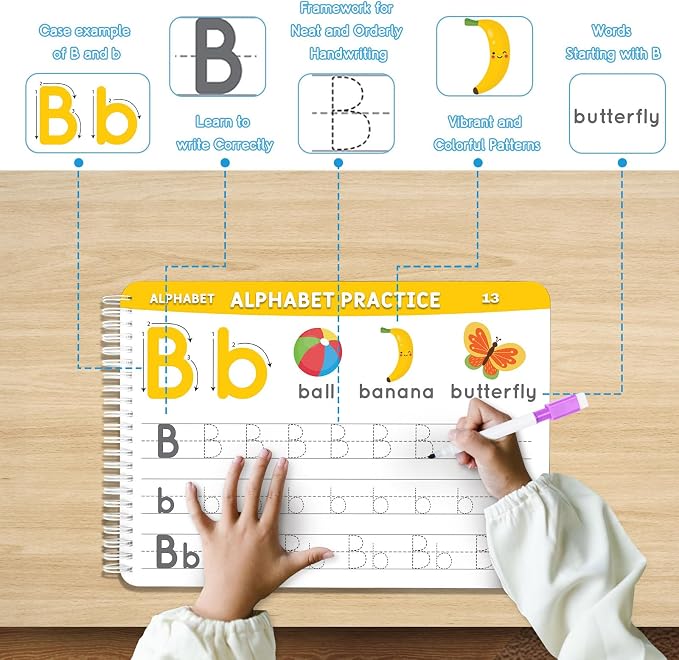Preschool Learning Activities Pre K Workbooks Tracing Busy Book Age 3-5 - Image 2
