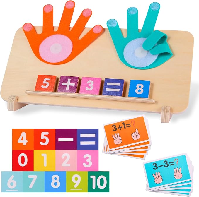 BSADIY Math Manipulatives Number Counting Blocks Toys for Kids 3-5 by Unknown