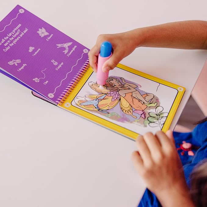 Melissa & Doug On The Go Water Wow! Mess Free Coloring Book, Reusable Water-Reveal Activity Pad, Fairy Tale, Travel Toys, Party Favors, for Toddlers & Kids Ages 3+ - FSC Certified - Image 5