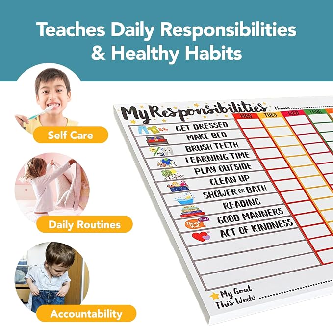 Tiny Expressions Responsibility Chart for Kids Ages 3, 4, 5, and 6 - Image 3