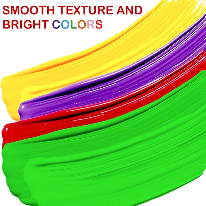 AROIC 8PCS Washable Finger Paint, Non-Toxic Finger Paints 8Colors(1.05fl oz), Art Supplies Painting Supplies Gifts, Hand Paint DIY Crafts for Children Age 12+ and Adults