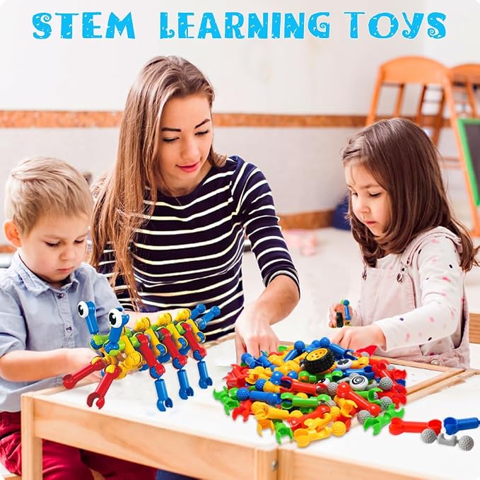 156 PCS STEM Building Blocks Toy Set for Kids 3-7, Birthday Gifts for Boys - Image 3