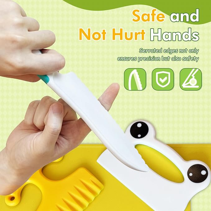 17 Pcs Kids Knife Set for Real Cooking Safe Kitchen Tools for Ages 4+ - Image 5