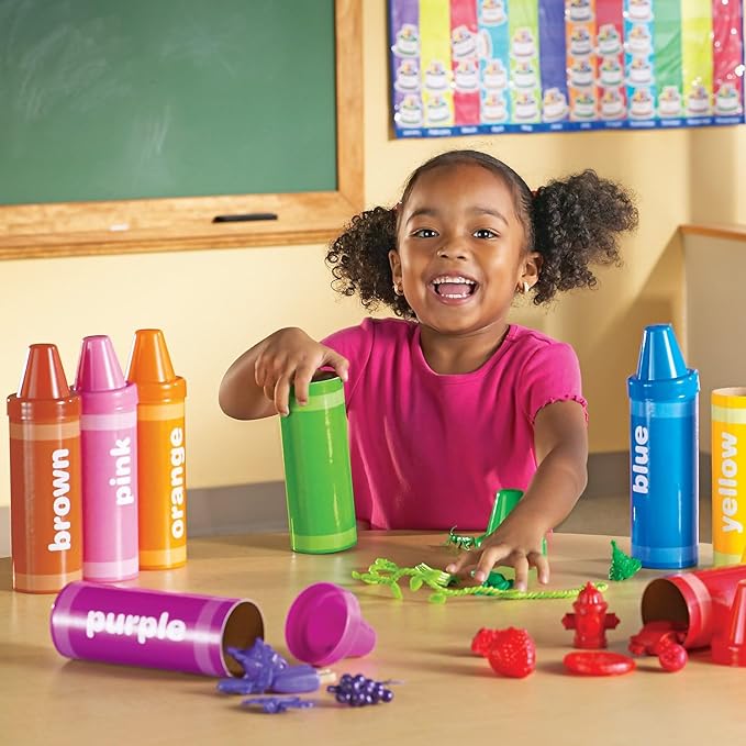 Learning Resources Rainbow Sorting Crayons - Image 2