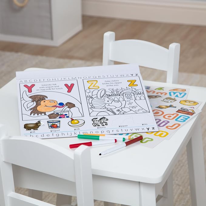 Melissa & Doug Alphabet Activity Sticker Pad for Coloring, Letters (250+ Stickers) - FSC Certified - Image 10