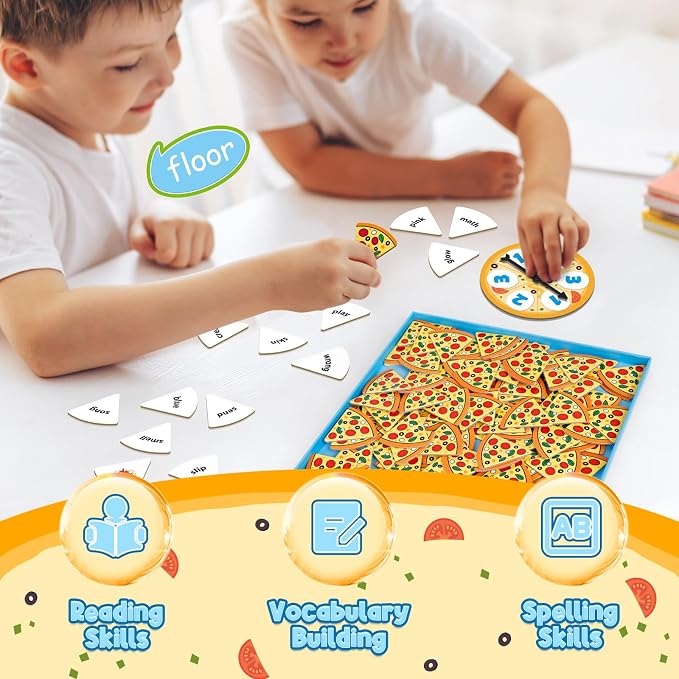 Kasfalci Blends Word Games: Phonics Flash Cards, Speech Therapy Toys for Toddlers & Kindergarten Preschool Learning Activities - Image 3
