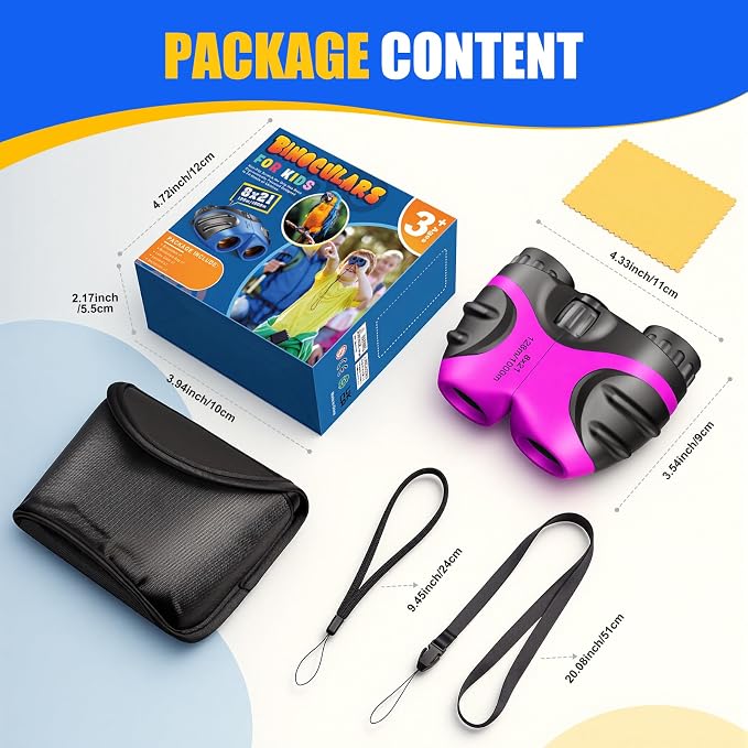 LET'S GO! Binocular for Kids, Compact High Resolution Shockproof Binoculars - Image 4
