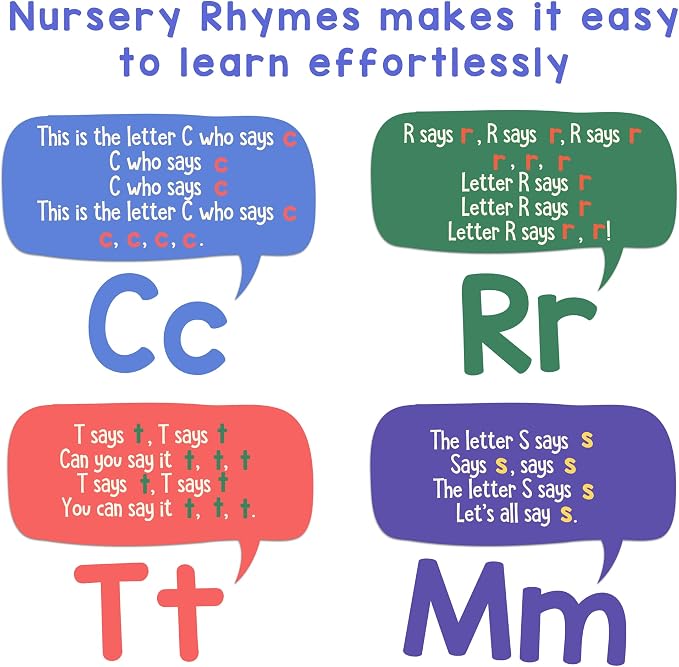 LEARNING BUGS Phonics Songs Book, 26 Letter Sound Songs, Preschool & Kindergarten Learn to Read for 3 Year olds, Perfect Toy and Gift for Toddlers Ages 2+ - Image 3