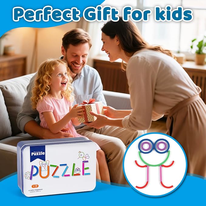 STEM Montessori Puzzle Toy for Kids– Creative Shape Matching & Ring Stacking Set, Hands-On Learning Educational Game for Fine Motor Skills, Preschool Classroom Essentials Ages 3-6 - Image 6