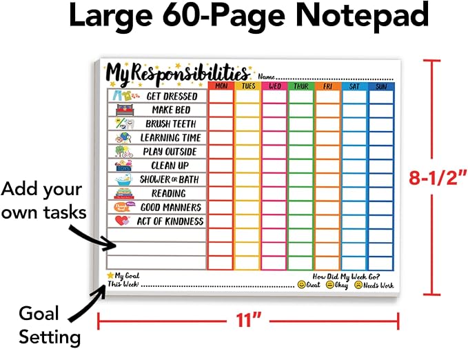 Tiny Expressions Responsibility Chart for Kids Ages 3, 4, 5, and 6 - Image 4