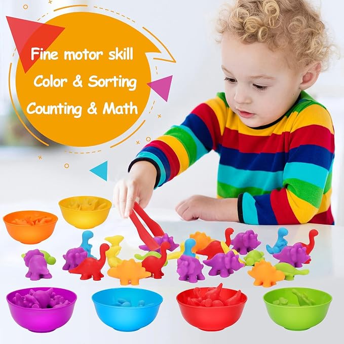 Tsomtto Counting Dinosaurs Montessori Toys for 3 4 5 Years Old Boys Girls - Image 4