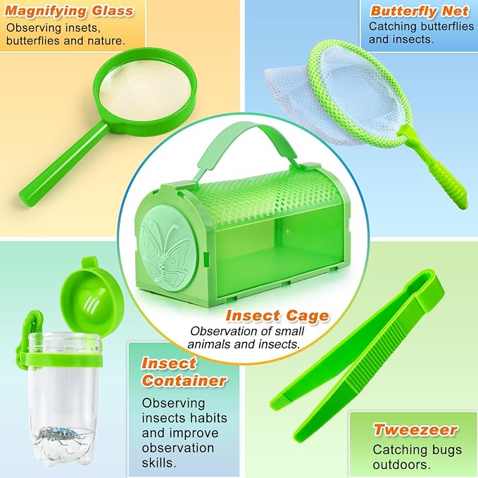 Bug Catcher Kit & Outdoor Explorer Kit for Kids, 10 Pcs Bug Catching Kit - Image 4