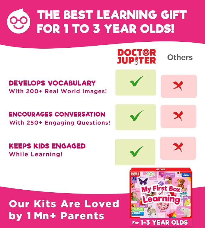 Doctor Jupiter Girls' First Box of Learning Toy Set for Kids Ages 1-3 Year Old - Image 6