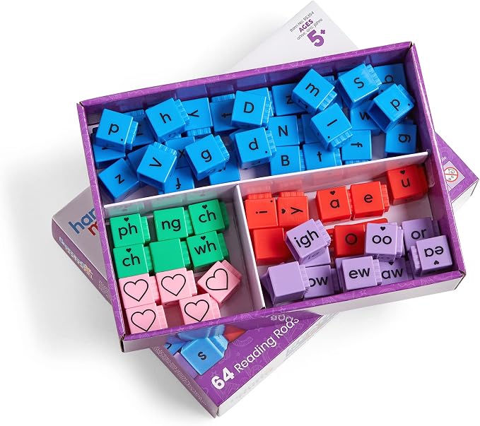 hand2mind Reading Rods Building Sight Words, Word Building Activities, Letter Blocks, Sight Words Kindergarten, CVC Words Spelling Toys, Reading Tools for Kids, Science of Reading Manipulatives - Image 9