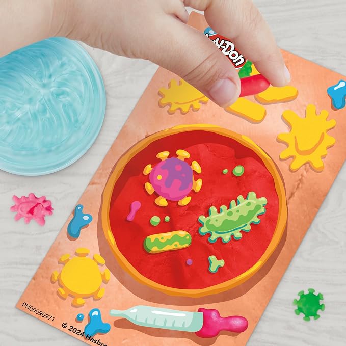Play-Doh Light & Look Microscope for Kids, Electronic Preschool Toys for Girls & Boys, 9 Accessories & 5 Colors, Back to School Gifts, Ages 3+ - Image 8