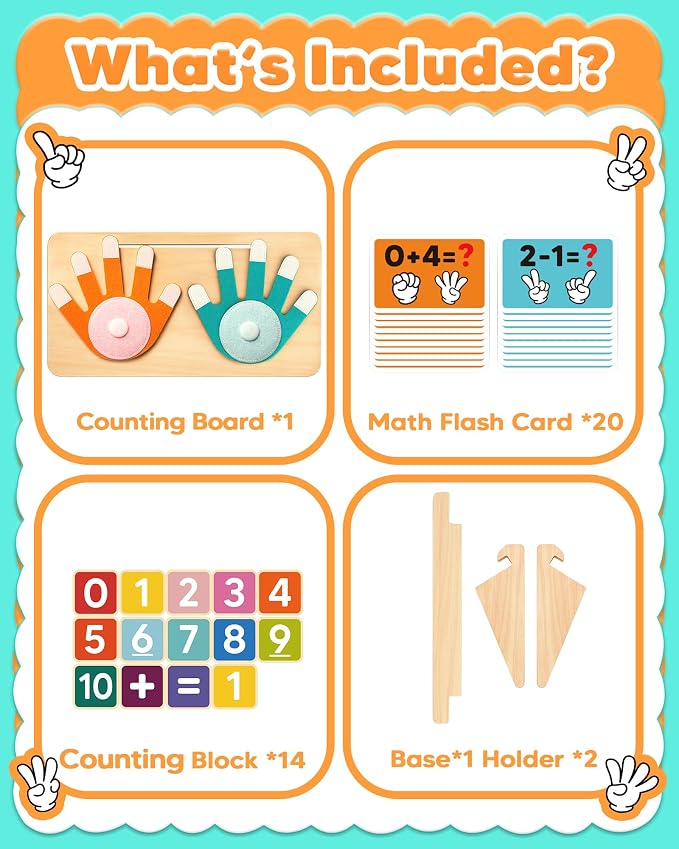 Montessori Learning Toys for 3 4 5 Year Old Gift, Number Counting Block Toy - Image 3