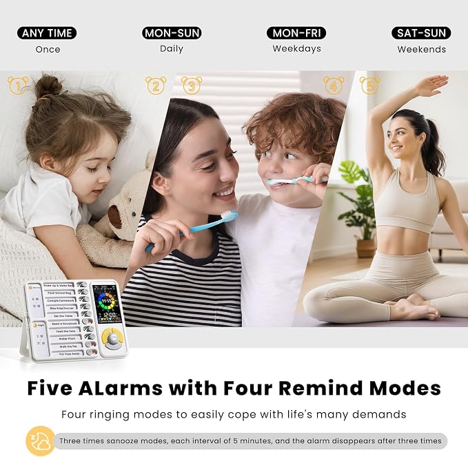 3-in-1 Visual Timer & ADHD Tool for Kids and Adults, Visual Schedule Board - Image 4