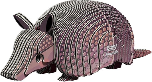 Eugy Armadillo 3D Puzzle - 42 Piece Eco-Friendly Educational Toy Puzzle for Boys, Girls & Kids Ages 6+
