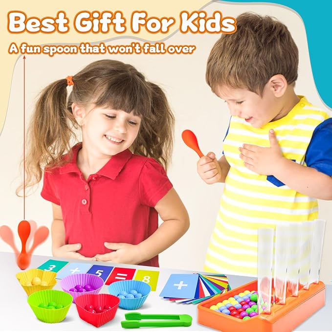 Counting and Color Sorting Toys Set, Preschool Learning Toys - Image 7