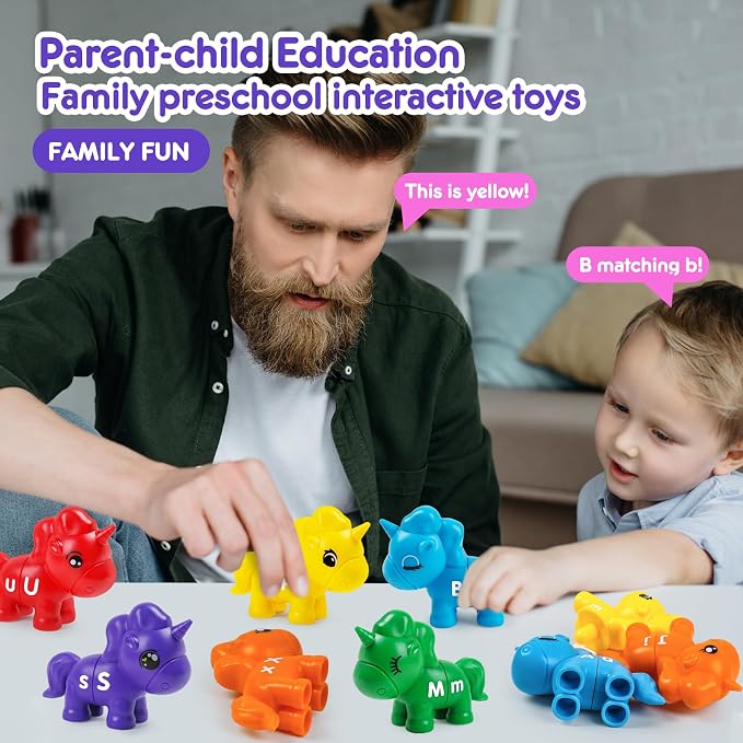 TSYAN Matching Letter Fine Motor Toys for Toddlers,ABC Alphabet Preschool Learning Activities Classroom Must Haves Sensory Sorting Educational Toy Sets for Kids - Image 5