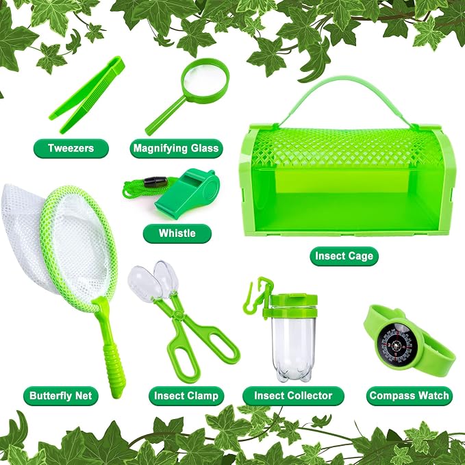 Bug Catcher Kit & Outdoor Explorer Kit for Kids, 10 Pcs Bug Catching Kit - Image 3