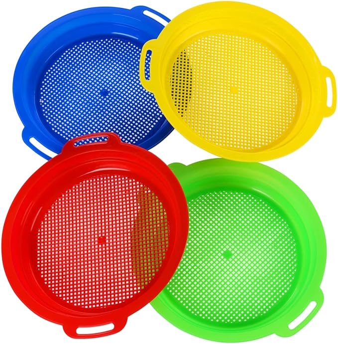 Sand Sifters Sieve for The Beach Sand Toys Complete Gift Set Bundle by QINGLER
