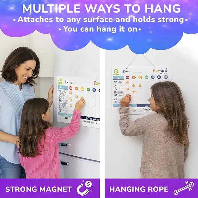 Magnetic Chore Chart for Kids - Reward Behavior Chart for Kids at Home - Image 3