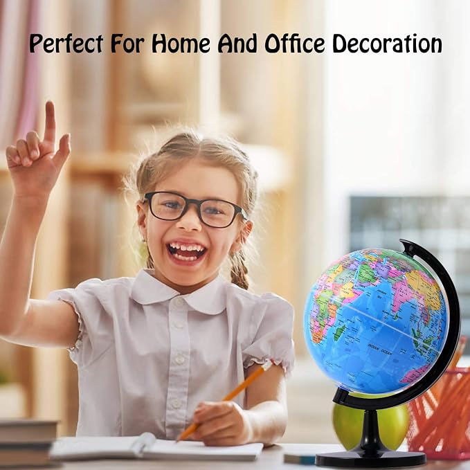 Wizdar 8'' World Globe for Kids Learning - Image 8