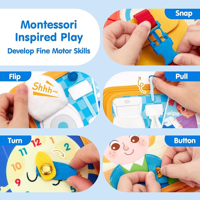 hahaland Busy Book Preschool Learning Activities, First Day of School Gifts - Image 3
