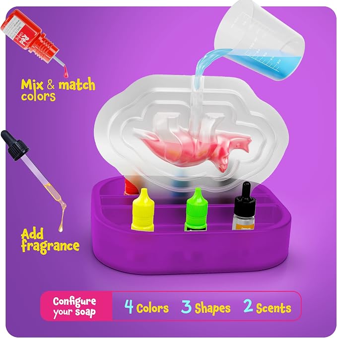 Dino Soap Making Kit For Kids - Dinosaur Science Toys Kits - DIY Craft Kit - Image 4
