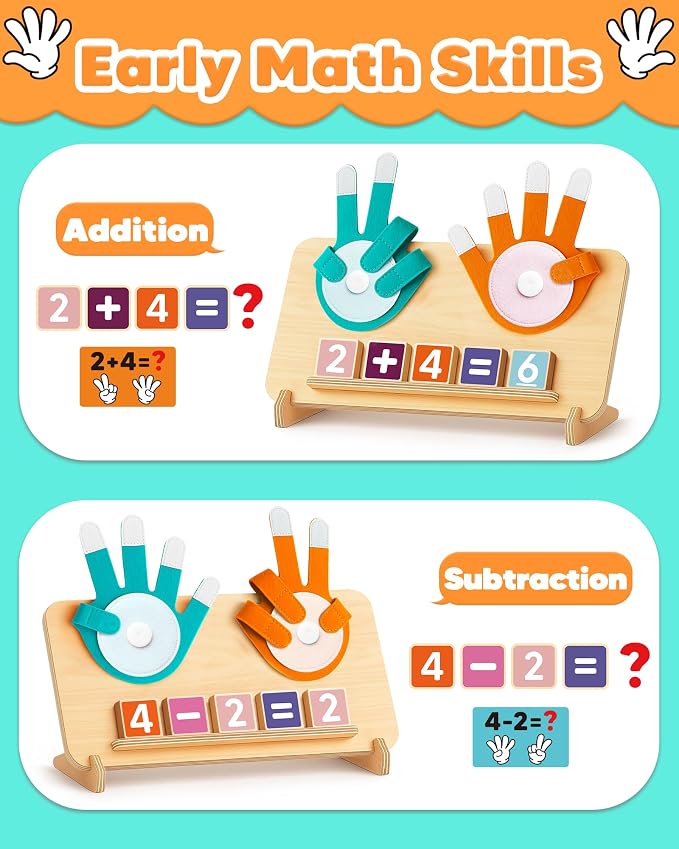 Montessori Learning Toys for 3 4 5 Year Old Gift, Number Counting Block Toy - Image 2
