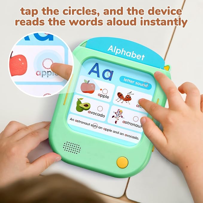 JoyCat Kids Learning Tablet, Learn to Read 156 Pages Talking Flash Cards - Image 3